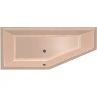 Xenz Society Compact hoekbad 170x75 cm links cement