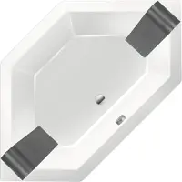 Xenz Society 145 inbouw bad 145x145 cm wit