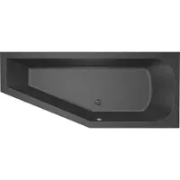 Beterbad Hoekbad Xenz Lagoon Compact 170x75x45 cm Rechts Ebony