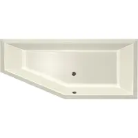 Xenz Ligbad Beterbad Society Compact Rechts 180x80x44 cm Pergamon