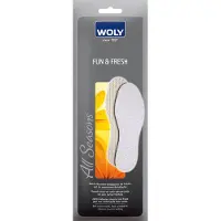 Woly Fun & Fresh - Katoenen inlegzolen met frisse geur - Maat 36