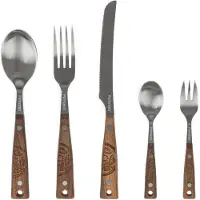 Petromax Camping Cutlery Set, 5-delige bestekset