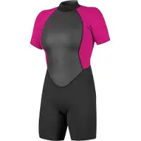 O'Neill Reactor Ii 2 Mm Spring Dames Shorty Met Korte Mouwen En Rits Op De Rug