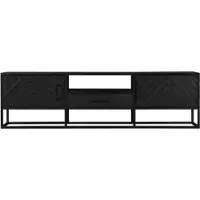 Starfurn Tv-Meubel New York Mangohout Zwart 180cm