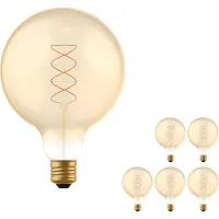 Proventa Led Filament Lamp E27 - ‚åÄ 125 Mm - Dimbaar - Warm Wit - 6 Pack Retro Lampen