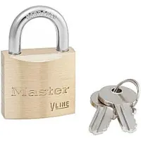 Masterlock Gelijksluitend messing hangslot 30mm 4130KA243