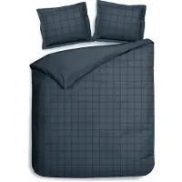 Heckett & Lane Diamante Dekbedovertrek Maritime-Blue Satijn-260 x 200 / 220 cm | Extra Breed