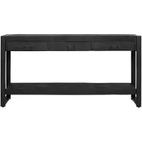 Starfurn Sidetable Boaz Black | 150 cm (Zwart, 150x35x76cm)