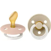BIBS 1 Anatomical Glow Blush/Vanilla | 2 stuks