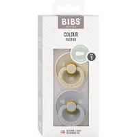 BIBS Colour Fopspenen - 2-pack - Maat 2 - Symmetrisch - Vanilla/ - - 6-18 mnd - Fopspenen