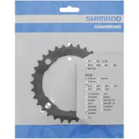 Shimano Kett - Blad - 32 SH Acera - Zwart