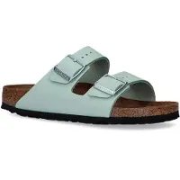 Birkenstock Slipper Birkenstock Women Arizona Soft Footbed Nubuck Matcha Narrow-Schoenmaat 37
