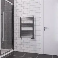 Eastbrook Tuscan Square multirail handdoekradiator 60x80cm 497W antraciet