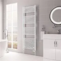 Eastbrook Biava multirail handdoekradiator 60x170cm 1072W wit glans