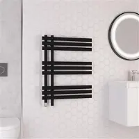 Eastbrook Loddon elektrische handdoekradiator 60x80cm 350W zwart mat