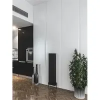 Eastbrook Guardia radiator 30x120cm aluminium 960W zwart mat