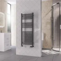 Eastbrook Rion handdoekradiator 50x120cm 649W antraciet