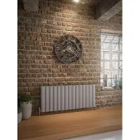 Eastbrook Guardia radiator 140x60cm aluminium 2400W grijs mat