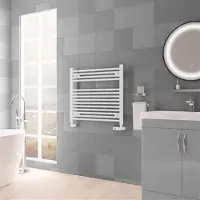 Eastbrook Biava multirail handdoekradiator 75x70cm 532W wit mat