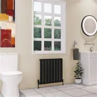 Eastbrook Deddington radiator 65x60cm 602W zwart mat