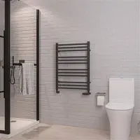 Eastbrook Corinium handdoekradiator 60x80cm 458W antraciet