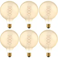 Led's Light Led E27 Decoratieve Filament Lamp - ‚åÄ 125 Mm ‚Äì Dimbaar ‚Äì 6-pack G125 Led Lampen