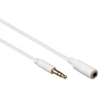 Shiverpeaks 3,5mm Jack stereo audio slim verlengkabel / wit - 1,5 meter