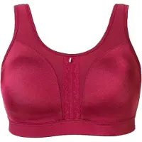 Q-Linn High impact Sport BH (zonder beugel) Cannes, Deep Red / Bordeaux rood, maat: 110E