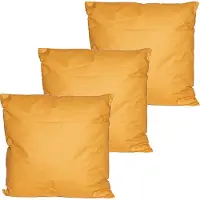 Anna's Collection buitenkussens - 3x - oker geel - 60 x 60 cm - binnen/buiten