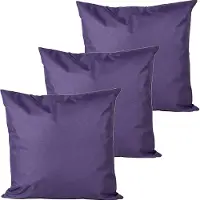 Anna's Collection buitenkussens - 3x - paars - 60 x 60 cm - binnen/buiten