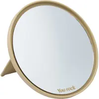 Design Letters Mirror Mirror tafelspiegel Ø21 cm Beige