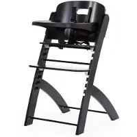 Childhome Evosit Kinderstoel – Evolutieve Meegroei Stoel – Inclusief Harnas, Bumper & Eettablet – Verstelbare Zitting – zwart