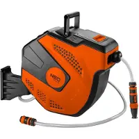 ABC-led Muurhaspel met tuinslang - 20 + 2 meter - Met oprolautomaat