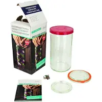 Weck Fermentatie starterset, weckglas 1590 ml - weckpot - glazenpot - fermentatiepot