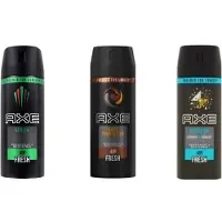 Axe Deodorant Spray MIX - Dark Temptation / Africa / Collison Leather & Cookies - Voordeelverpakking 3 x 150 ml