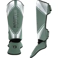 Booster Kickboks Scheenbeschermers Bangkok - Groen/Zilver - Maat S