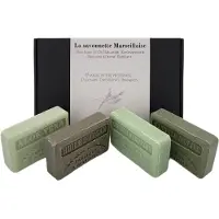 Savon De Marseille Zeep brievenbuscadeau: Huile d'argan, Aloe vera, citroen verbena, Huile d'olive - biologische zeep, valentijn cadeau voor hem