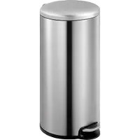 EKO - Maggey pedaalemmer 30 liter - Stainless steel Polypropyleen - mat RVS - Prullenbak