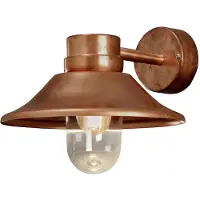 Konstsmide Vega - Buiten Wandlamp - 26,5 X 29 X 36 Cm - IP54 - Koper