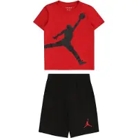 Jordan Set 'JUMBO' donkerrood / zwart
