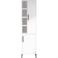 Kalune Design Wandkast Ludo | mdf wit 45x173.6x35.5 cm wandkasten | NADUVI