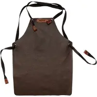 Xapron Bovine Leren kinder Schort Bruin