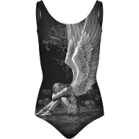 Spiral Badpak -S- ENSLAVED ANGEL Zwart