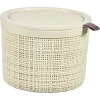 Curver Ronde JUTE Doos met deksel - 2 L - D17 x H.12 cm