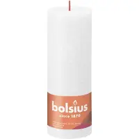 Bolsius Stompkaars Rustiek Shine Helder Wit 85 Uur D 6,8 H 19 Cm