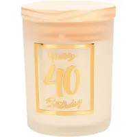 Paper Dreams Geurkaars Klein Goud/wit - 40 Jaar wit Paperdreams Kaars