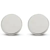 New Bling 9NBG-0444 Witgouden Oorknopjes Rondjes - 4mm - 14 Karaat -Witgoud