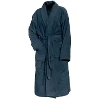 Linnick Pure Badjas Velours - ocean blue - L