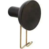Woud Around Wall Hanger Wandhanger Large | Black|Brass