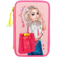 TOPModel 3-vaks etui met applicatie vakje